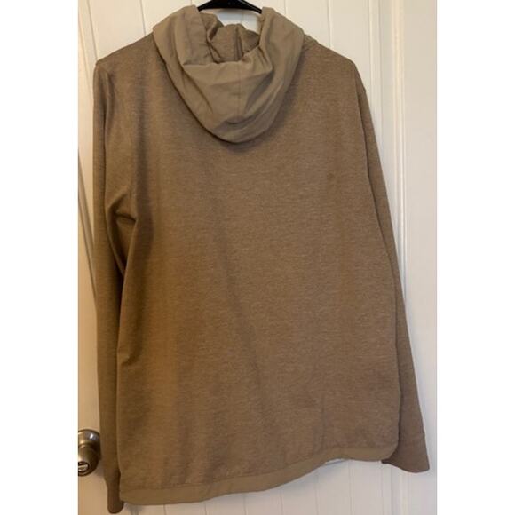 Vuori Sunday Element Hoodie Pullover Camel Heather Drawstring Hem L - Picture 8 of 10